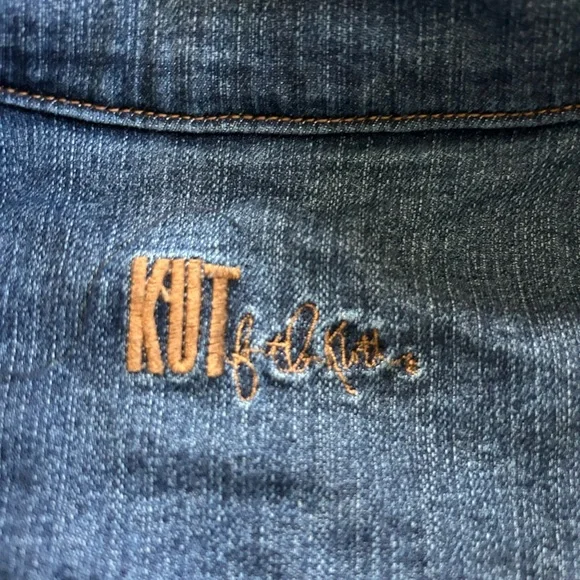 Kut from the Kloth Blue Denim Jacket - Picture 3 of 7